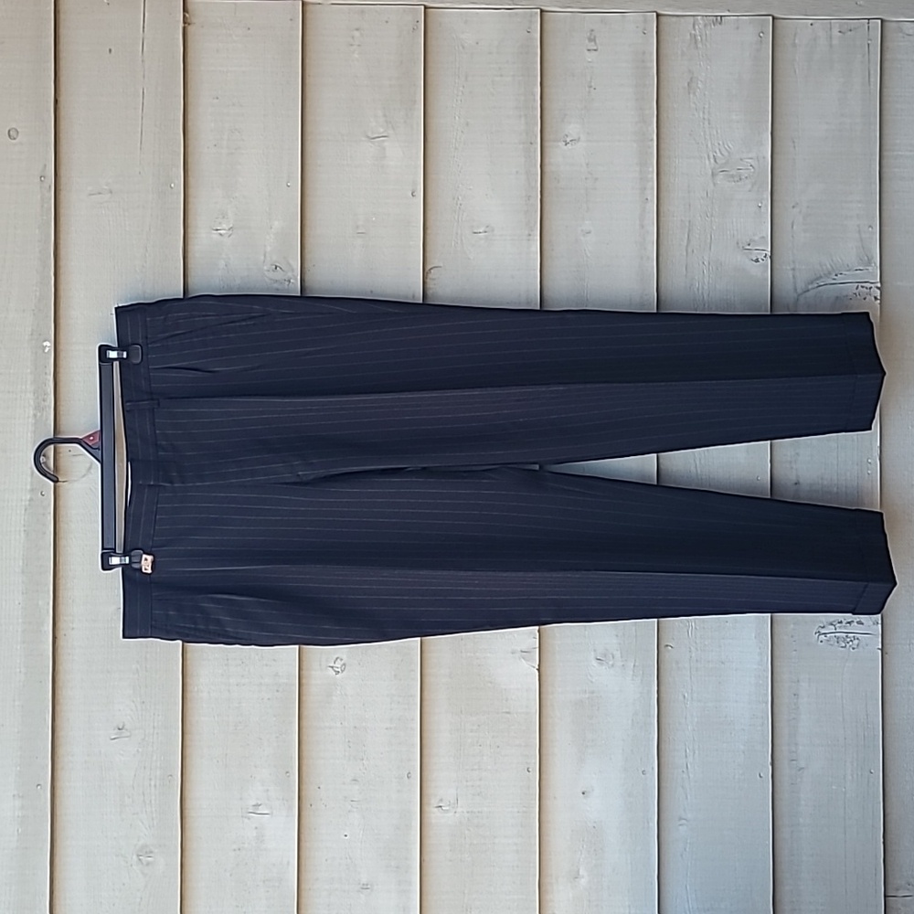 Navy Blue Pinstripe Suit Dress Pants Size 36x30